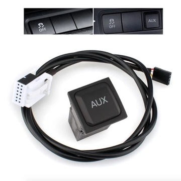 ADAPTER AUX GNIAZDO JACK VW PASSAT B6 B7 GOLF V VI