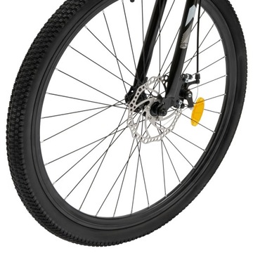 Черный складной горный велосипед, 26 дюймов, 21 скорость, механический дисковый тормоз