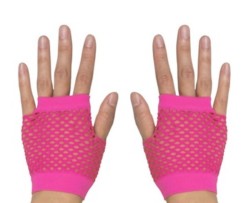 Rękawiczki Bez Palców Neonowy Róż New York Style