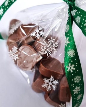 Torebki foliowe woreczki celofan na słodycze ŚWIĄTECZNE GWIAZDKI 15x20 50 s