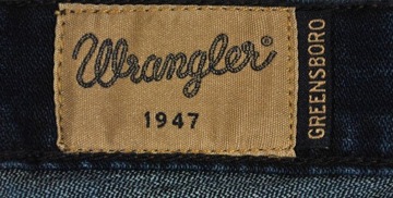 WRANGLER spodnie STRAIGHT regular BLUE jeans GREENSBORO _ W34 L34