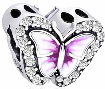 Charms Zawieszka Motyl Charmsy Motylki Zawieszki Srebro s925