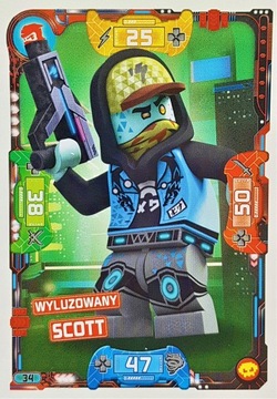 LEGO NINJAGO - KARTA Seria 5 nr 034