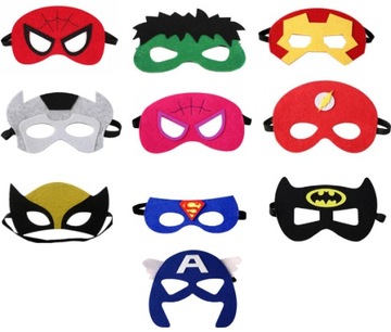 Войлочная маска СУПЕРГЕРОЙ ЧЕЛОВЕК-ПАУК ХАЛК БЭТМЕН СУПЕРМЕН ФЛЭШ ДЕНЬ РОЖДЕНИЯ