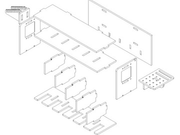 Полка для дрелей и электроинструментов.