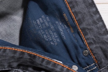 HUGO BOSS ORANGE SPODNIE JEANSY 34/32