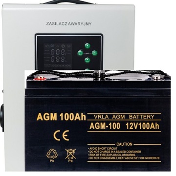 ZASILACZ AWARYJNY SINUS PRO 900 E PLUS 12/230V (600/900W) 100Ah AGM