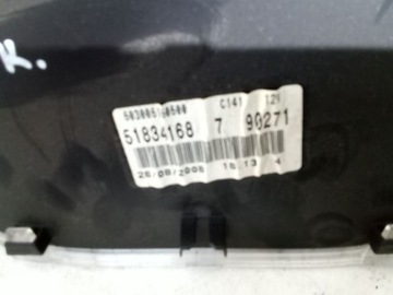 51834168 PŘÍSTROJOVÁ DESKA FIAT PUNTO 08R