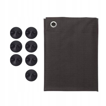 Плотная штора на присосках. Штора