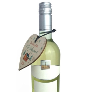 Drewniane ozdoby świąteczne roku blokady wiszące bombki w stylu serca 2