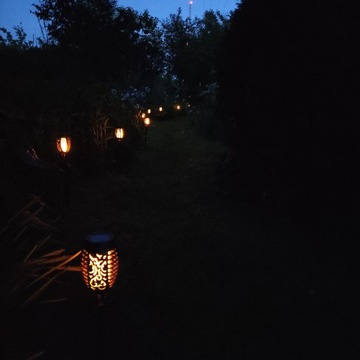 Садовая лампа на солнечных батареях TORCH LED Огонь с эффектом пламени 6 шт.