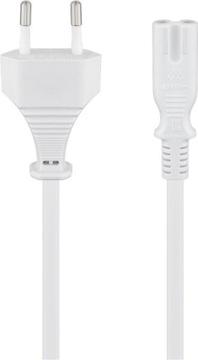 Kabel zasilający ósemka 2-pin TV RADIO Goobay 1,5m