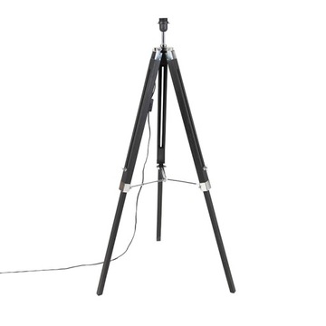 Lampa podłogowa czarna bez klosza - Tripod