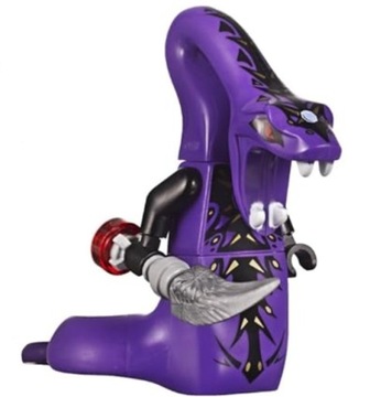 LEGO Figurka Ninjago - Pythor Chumsworth - Purple with Black - njo060 +broń