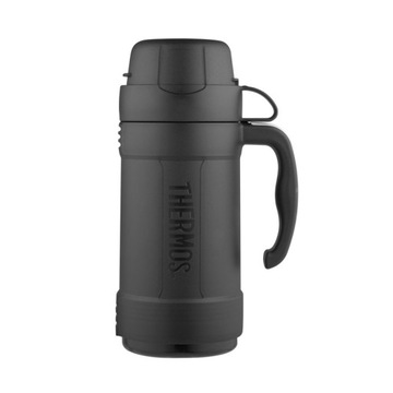 Szklany termos z kubkiem THERMOS czarny 0,5l