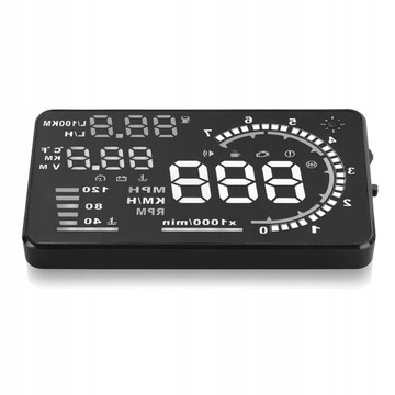 ДИСПЛЕЙ СВЕТОДИОДНЫЙ ЖК-ПРОЕКТОР A8 HUD OBD2 5,5 ДЮЙМОВ ПРОДОЛЖЕННЫЙ ДИСПЛЕЙ ЧАСОВ