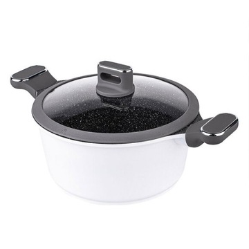 VALDINOX GARNEK Z POKRYWĄ ALUMINIOWY NIEPRZYWIERAJĄCY INDUKCJA PURE 24 CM