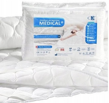 NAKŁADKA MATA NA MATERAC 80x160 PODKŁAD OCHRANIACZ 160x80 MEDICAL ŁÓŻKO AMW