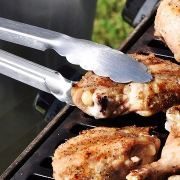 СТАЛЬНЫЕ КУХОННЫЕ ЩИПЦЫ ДЛЯ ГРИЛЯ, 23 СМ