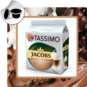 Tassimo Latte Macchiato Classico капсулы 16 штук, 8 порций кофе