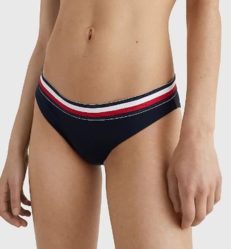 TOMMY HILFIGER DÓŁ OD BIKINI LOGO GRANAT 36 FBC