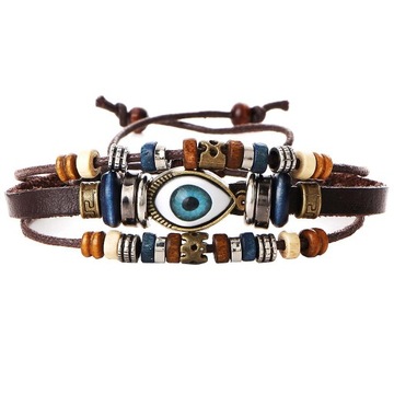 женские и мужские браслеты из искусственной кожи