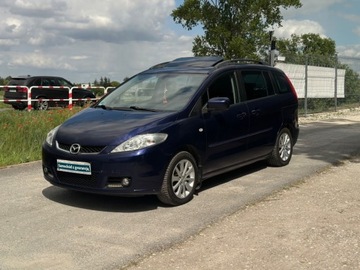 Mazda 5 I 1.8 MZR 115KM 2007 Mazda 5 Raty Klimatronic Szyberdach 7 osobowy 1.8 BENZ Zarej w PL 1.8 115KM, zdjęcie 1