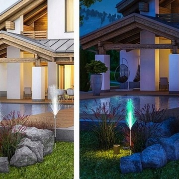 2x СВЕТОДИОДНАЯ СОЛНЕЧНАЯ ЛАМПА ЦВЕТЫ 80см САД RGB