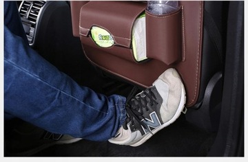 Автомобильный органайзер на сиденье, защита из эко-кожи.
