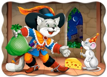 PUZZLE CASTORLAND KOT W BUTACH 30 ELEMENTÓW