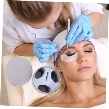 1 баночка для хранения клея для ресниц, баночка для сухих вещей, контейнер для хранения.