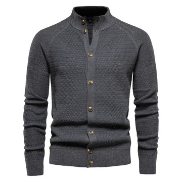 Men's Knitted Sweater Cardigan Cotton High Quality