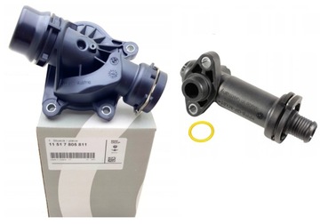 BMW OE 1171.7.787.870 TERMOSTAT STŘED CHLADÍCÍ + POUZDRO 5 E60 E61 520D 525D 530D 535D X5 E53