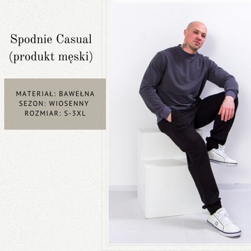 Spodnie Casual (produkt męski), wiosenny , 8025-057-1