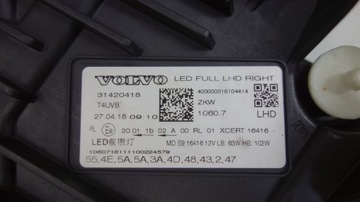 VOLVO XC60 II ПЕРЕДНИЙ ФОНАРЬ 31420418 EU