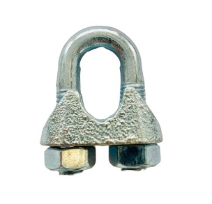 5 x Zacisk linowy kabłąkowy ocynk 10 mm