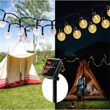 Солнечная лампа-гирлянда, 50 светодиодных садовых фонарей.