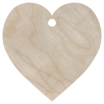 DREWNIANE SERCE ZAWIESZKA SERDUSZKO OZDOBA DECOUPAGE DEKORACJA MIŁOŚĆ 5 CM
