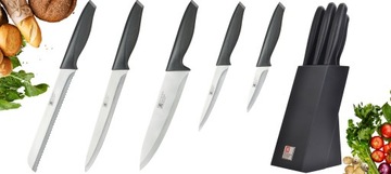 НАБОР ИЗ 5 КУХОННЫХ НОЖЕЙ RICHARDSON ОСТРАЯ ТОЧИЛКА ДЛЯ БЛОКОВ ОТ FISKARS