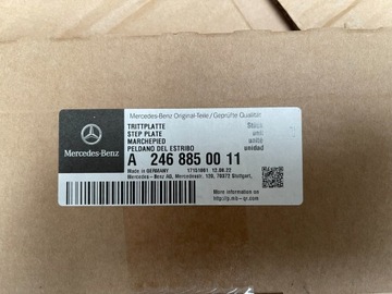 LIŠTA CHRÓM NÁRAZNÍK ZADNÍ B TŘÍDA W246 A2468850011