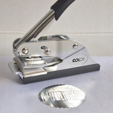 Сухой штамп 41 мм ВЫПУКЛЫЙ штамп Ваш логотип, рисунок, текст и графика