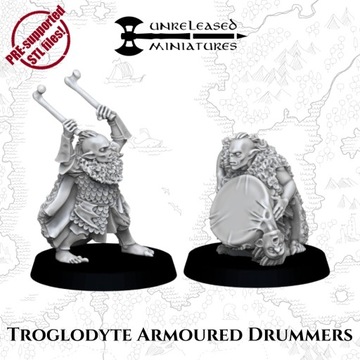 Troglodyte Armoured Drummers - 3dmonkey
