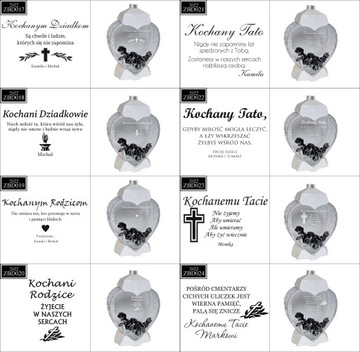 EKSKLUZYWNY ZNICZ SERCE biały personalizowany GRAWER DLA BRATA