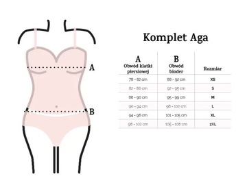 Komplet AGA Ślubna S (36) biały