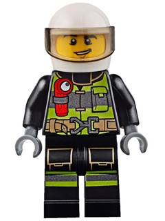 LEGO Minifigurka Ludzik cty0652 Strażak Fire City