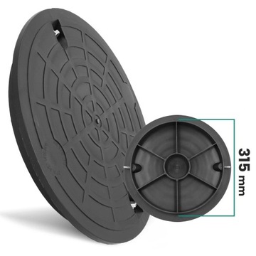 КРЫШКА ГЛАДКОЙ ТРУБЫ 315 ММ ВАЛ ЛЮЗ КАНАЛИЗАЦИЯ ЛЮК