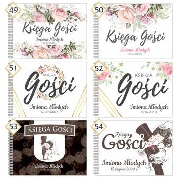 A5 KSIĘGA GOŚCI / 44 strony / Ślub / Wesele