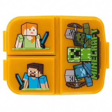 Lunch box Śniadaniówka Minecraft z przegródkami dla dzieci do szkoły