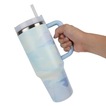 ТЕРМОКРУЖКА НА 40 УНЦИЙ С СОЛОМОЙ, НЕРЖАВЕЮЩАЯ СТАЛЬ