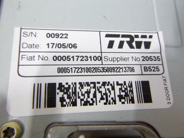 SERVO  ELEKTRICKÉ TRW FIAT STILO 1.6 16V 06R.